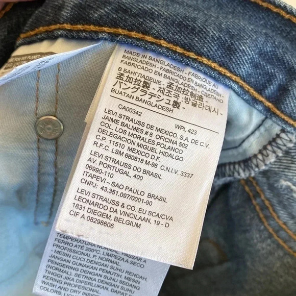 Levi 550 Medium Wash Straight Leg Denim Jeans - Picture 6 of 7